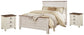 Willowton Queen Panel Bed with 2 Nightstands